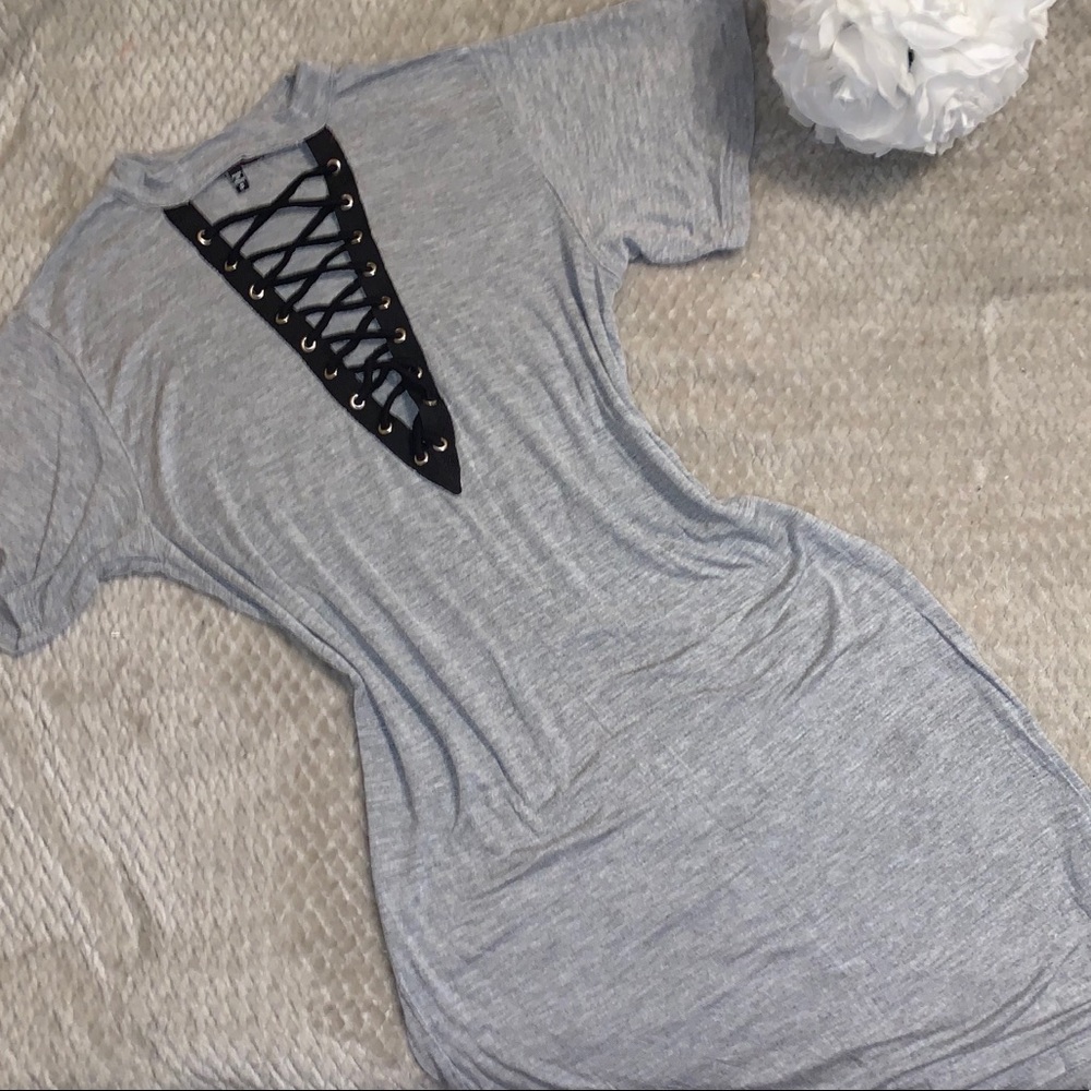 grey dress